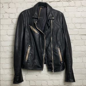 Mauritius Sophia black leather jacket